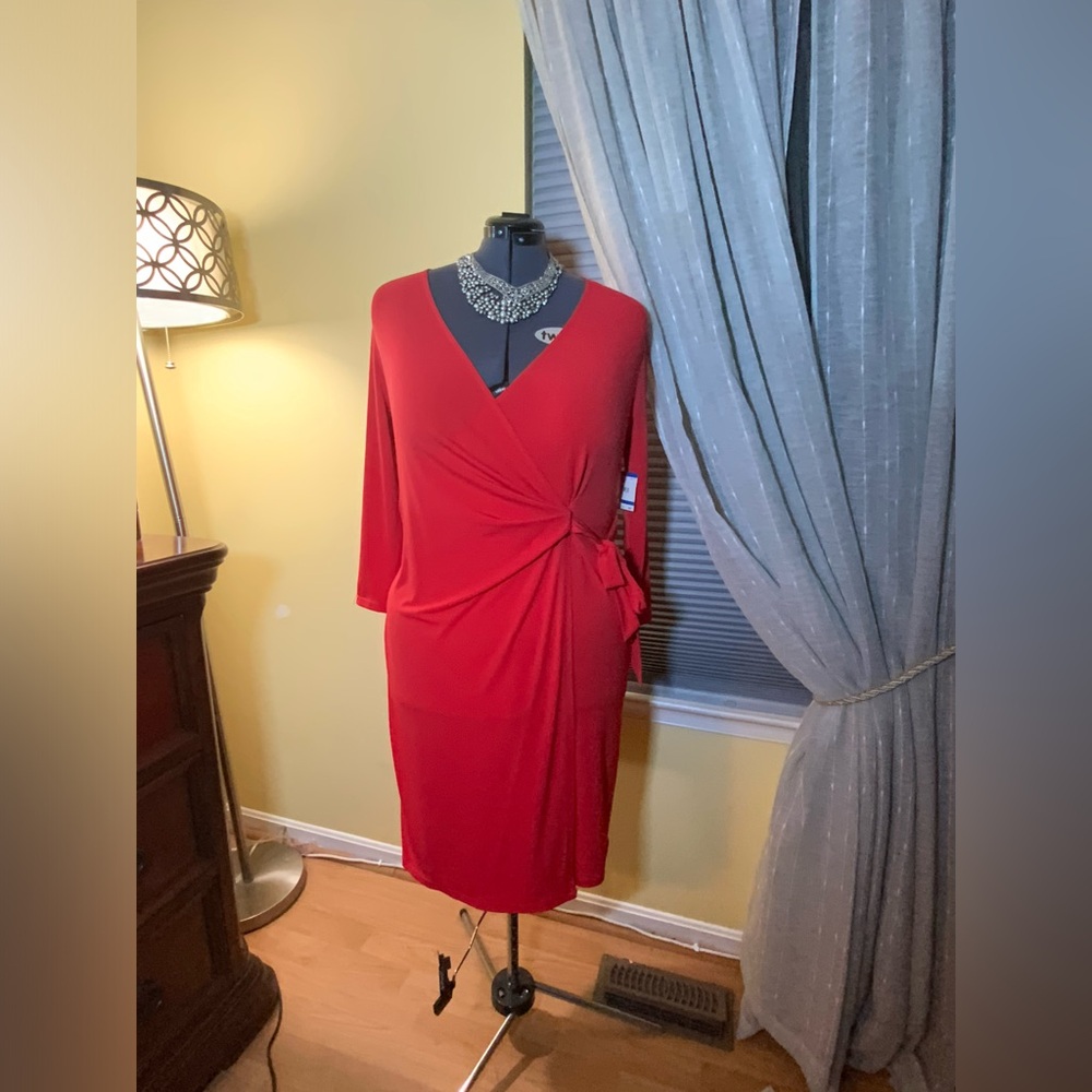 Anne Klein faux wrap dress